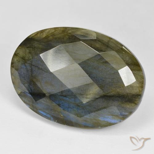 Labradorita Multicolorido Natural 39.19ct, oval, Opaco
