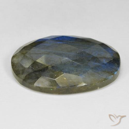 Labradorita Multicolorido Natural 39.19ct, oval, Opaco