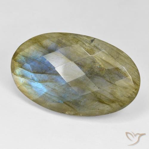 Labradorita Multicolorido Natural 41.48ct, oval, Opaco