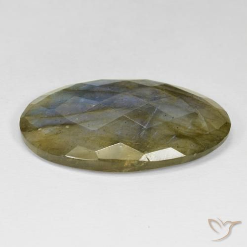 Labradorita Multicolorido Natural 41.48ct, oval, Opaco