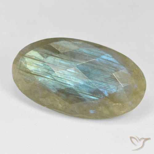 Labradorita Multicolorido Natural 35.20ct, oval, Opaco