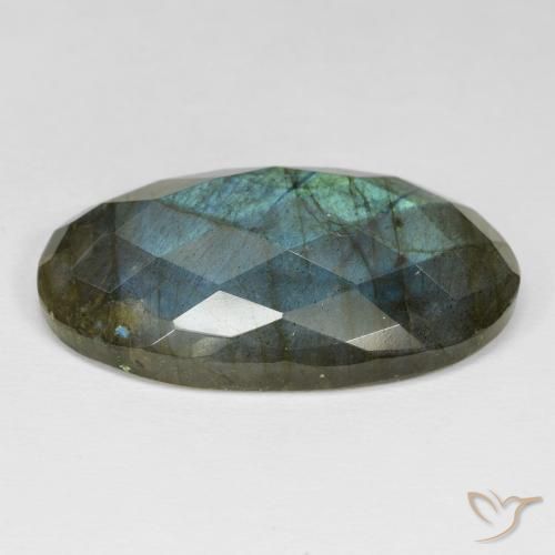 Labradorita Multicolorido Natural 42.82ct, oval, Opaco