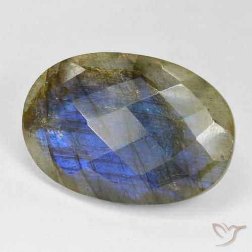 Labradorita Multicolorido Natural 28.97ct, oval, Opaco