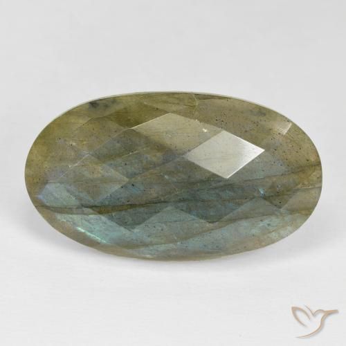 Labradorita Multicolorido Natural 24.29ct, oval, Opaco