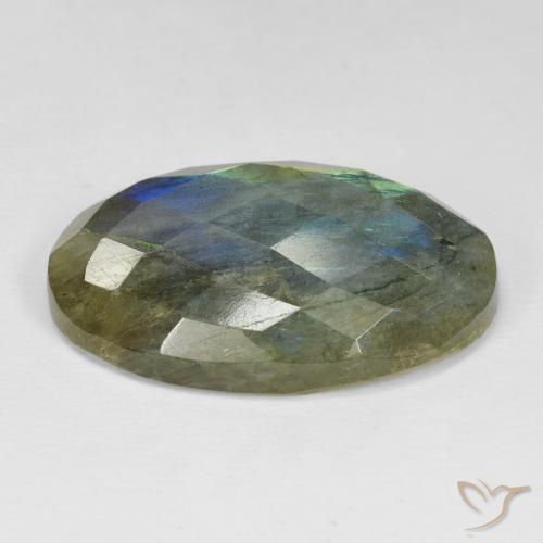 Labradorita Multicolorido Natural 30.17ct, oval, Opaco