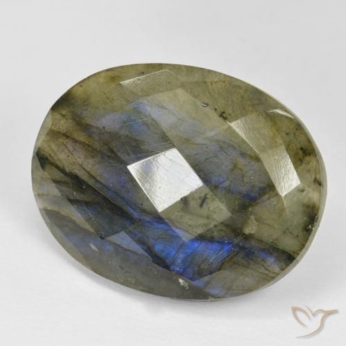 Labradorita Multicolorido Natural 31.10ct, oval, Opaco