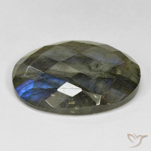 Labradorita Multicolorido Natural 31.10ct, oval, Opaco