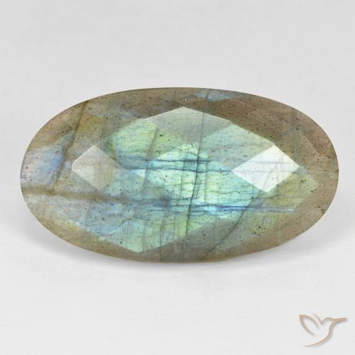 22.80ct Natural Multicolorido Labradorita, oval, Opaco