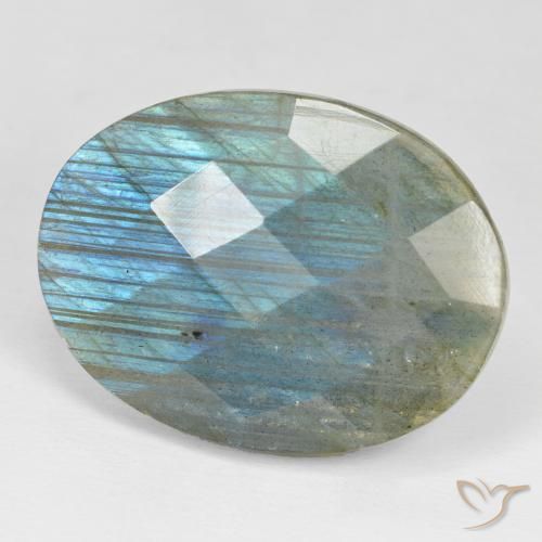 Labradorita Multicolorido Natural 31.61ct, oval, Opaco