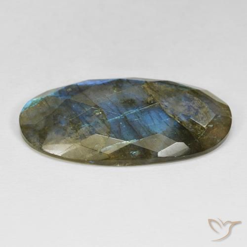 Labradorita Multicolorido Natural 26.56ct, oval, Opaco