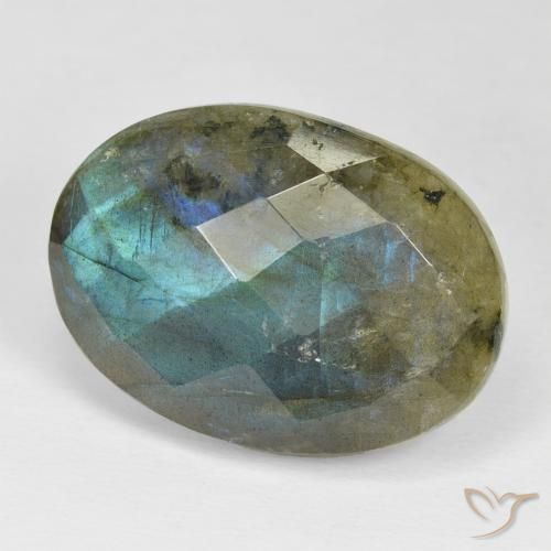 Labradorita Multicolorido Natural 24.18ct, oval, Opaco