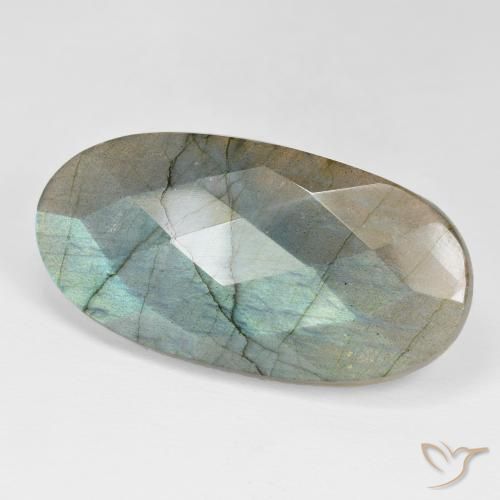 Labradorita Multicolorido Natural 40.87ct, oval, Opaco