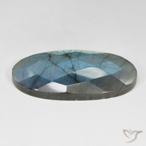 Labradorita Multicolorido Natural 40.87ct, oval, Opaco