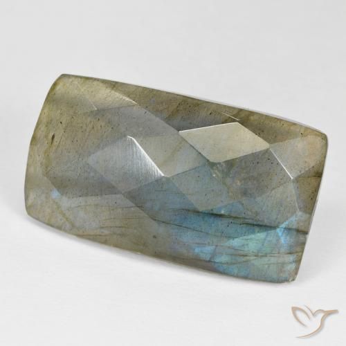 Labradorita Multicolorido Natural 27.33ct, baguete, Opaco