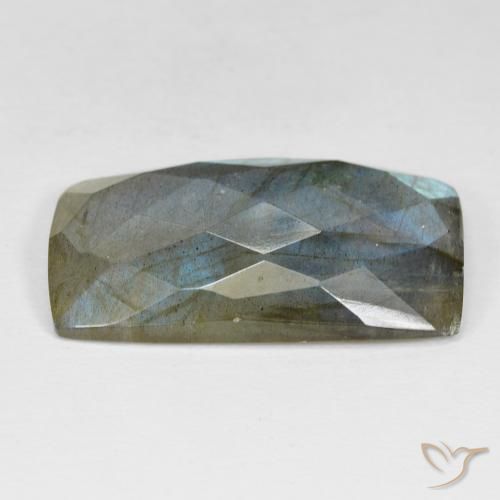 Labradorita Multicolorido Natural 27.33ct, baguete, Opaco