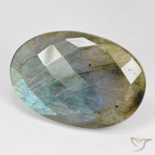 Labradorita Multicolorido Natural 37.43ct, oval, Opaco