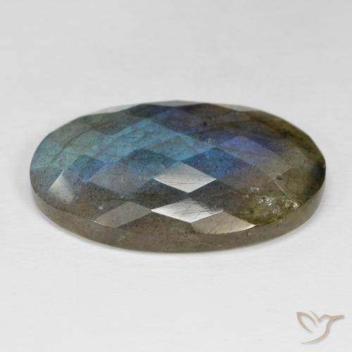 Labradorita Multicolorido Natural 37.43ct, oval, Opaco
