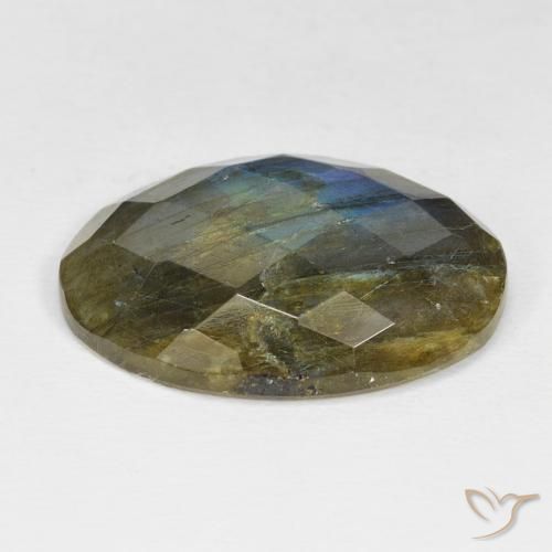 Labradorita Multicolorido Natural 18.53ct, oval, Opaco