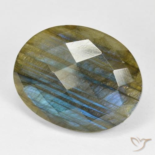 Labradorita Multicolorido Natural 23.31ct, oval, Opaco