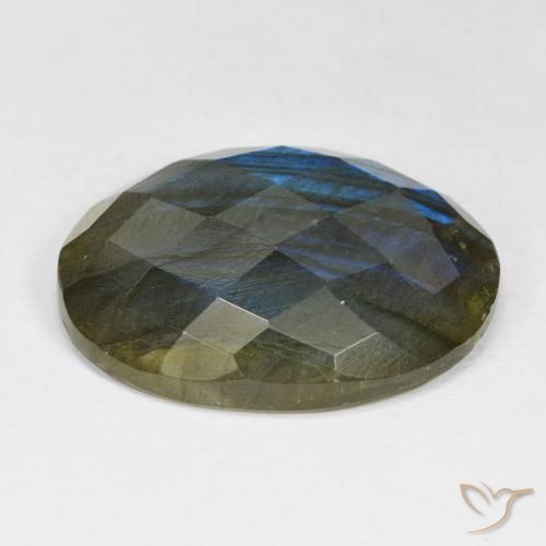 Labradorita Multicolorido Natural 23.31ct, oval, Opaco