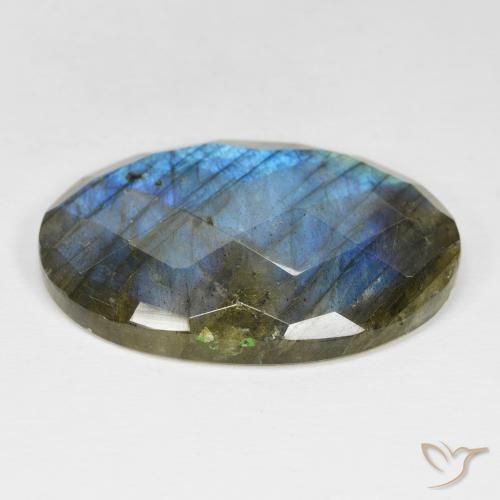Labradorita Multicolorido Natural 35.90ct, oval, Opaco