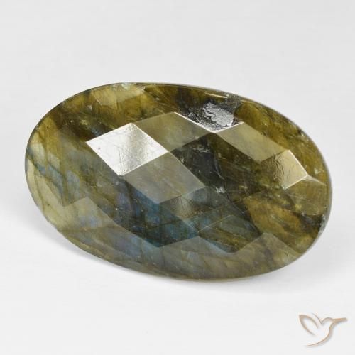 Labradorita Multicolorido Natural 28.03ct, oval, Opaco