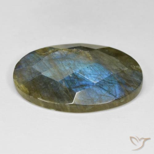 Labradorita Multicolorido Natural 36.40ct, oval, Opaco