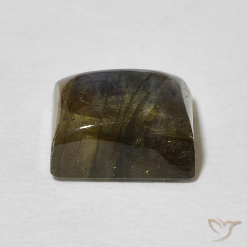 Labradorita Multicolorido Natural 3.13ct, baguete, Translúcido