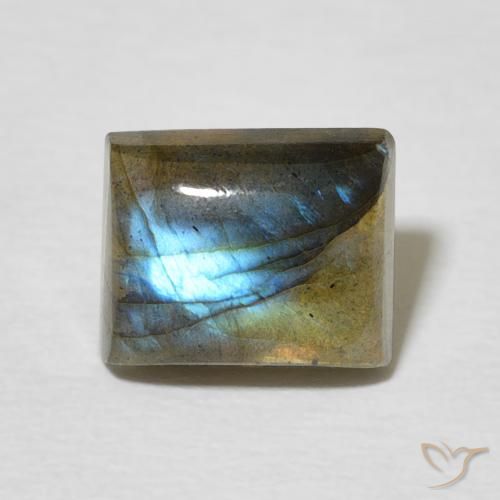 2.79ct Natural Multicolorido Labradorita, baguete, Translúcido