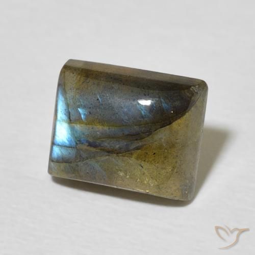 Labradorita Multicolorido Natural 2.79ct, baguete, Translúcido