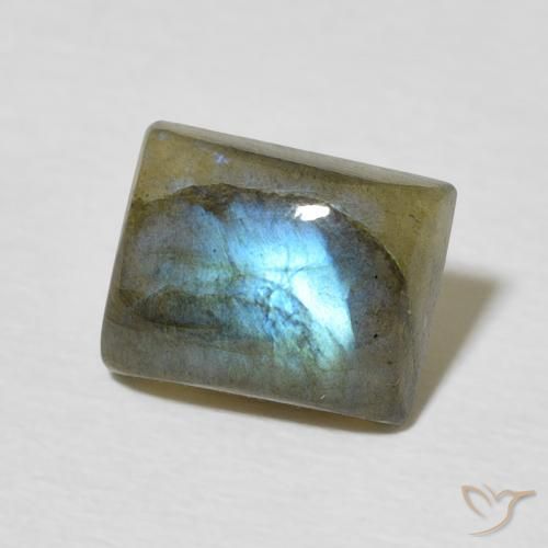 Labradorita Multicolorido Natural 2.40ct, baguete, Translúcido