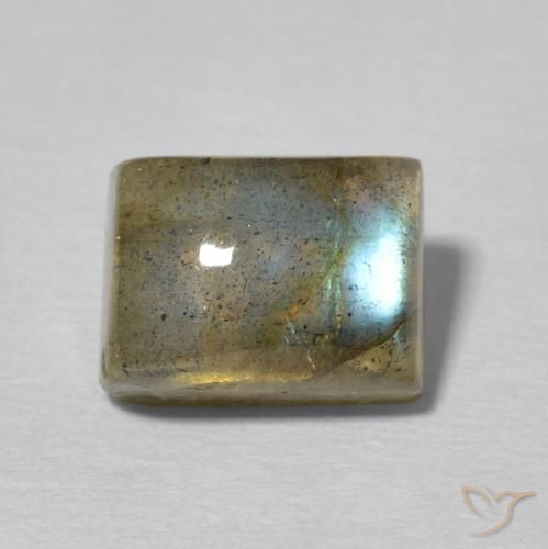 3.48ct Natural Multicolorido Labradorita, baguete, Translúcido