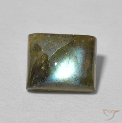 2.71ct Natural Multicolorido Labradorita, baguete, Translúcido