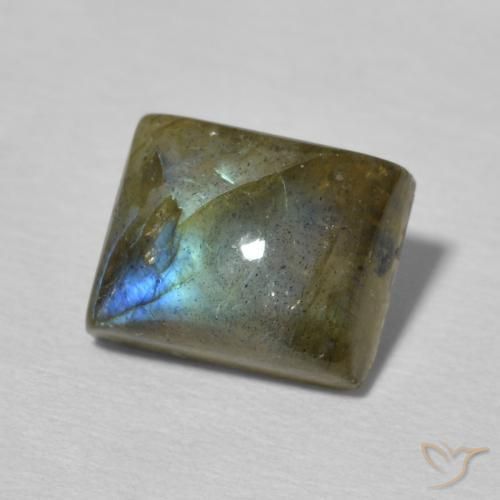 Labradorita Multicolorido Natural 2.71ct, baguete, Translúcido