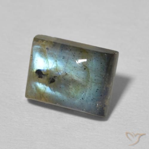 Labradorita Multicolorido Natural 2.64ct, baguete, Transparente/Translúcido