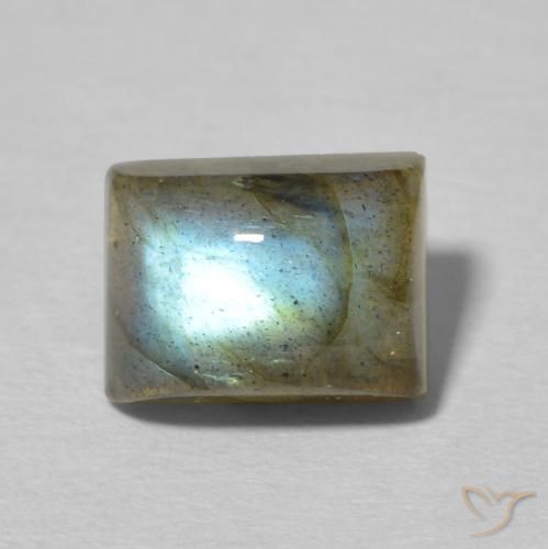 2.96ct Natural Multicolorido Labradorita, baguete, Translúcido