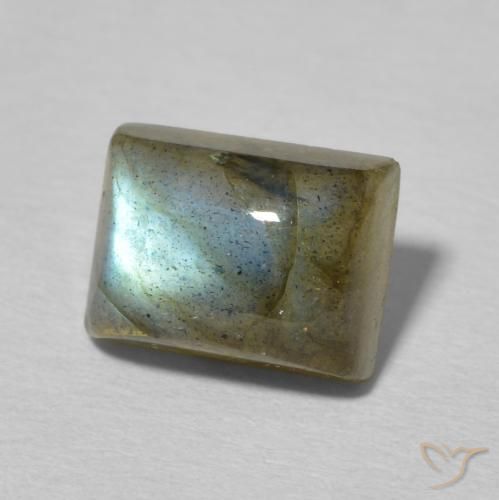Labradorita Multicolorido Natural 2.96ct, baguete, Translúcido