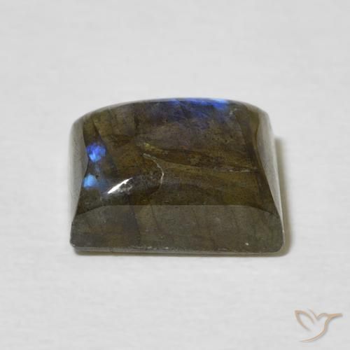 Labradorita Multicolorido Natural 3.13ct, baguete, Translúcido