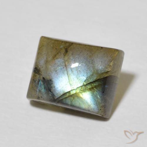 Labradorita Multicolorido Natural 3.20ct, baguete, Translúcido