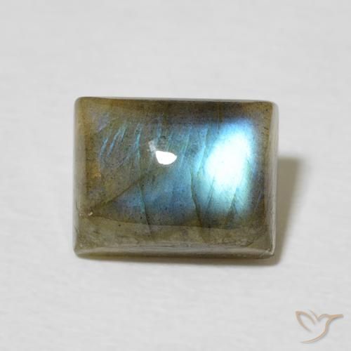 2.51ct Natural Multicolorido Labradorita, baguete, Translúcido