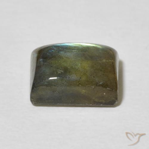 Labradorita Multicolorido Natural 2.88ct, baguete, Translúcido