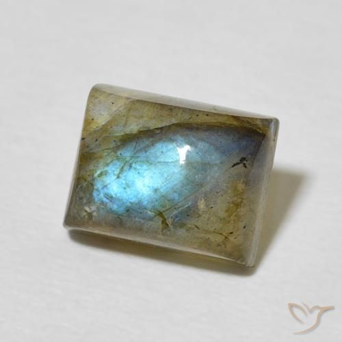Labradorita Multicolorido Natural 2.72ct, baguete, Translúcido