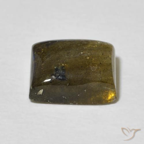 Labradorita Multicolorido Natural 2.94ct, baguete, Translúcido