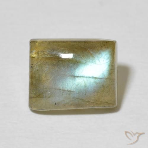 2.79ct Natural Multicolorido Labradorita, baguete, Translúcido