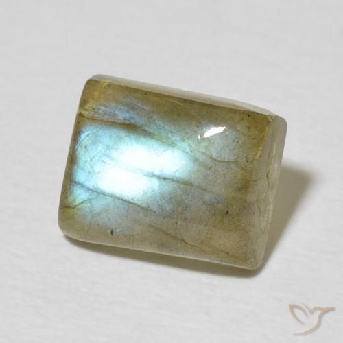 Labradorita Multicolorido Natural 2.79ct, baguete, Translúcido