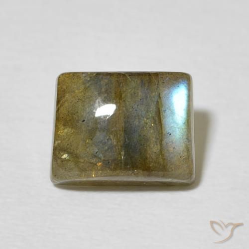 2.36ct Natural Multicolorido Labradorita, baguete, Translúcido