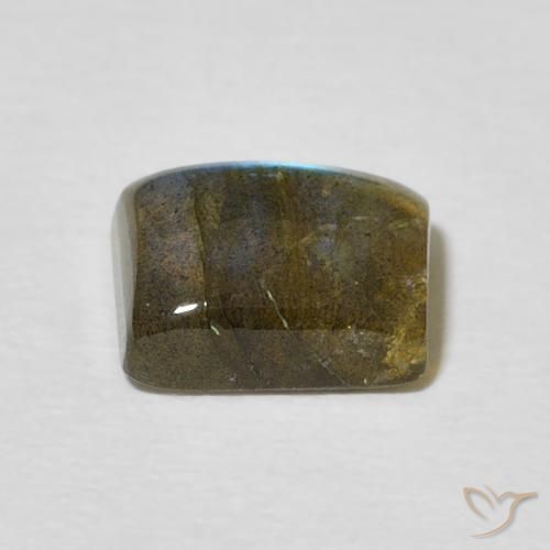 Labradorita Multicolorido Natural 2.36ct, baguete, Translúcido