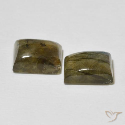 Pedras preciosas de Labradorita Multicolorido natural de 5.04 ct, baguete, Translúcido