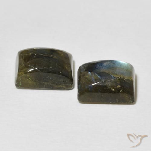 Pedras preciosas de Labradorita Multicolorido natural de 5.25 ct, baguete, Translúcido
