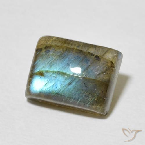Labradorita Multicolorido Natural 2.92ct, baguete, Translúcido